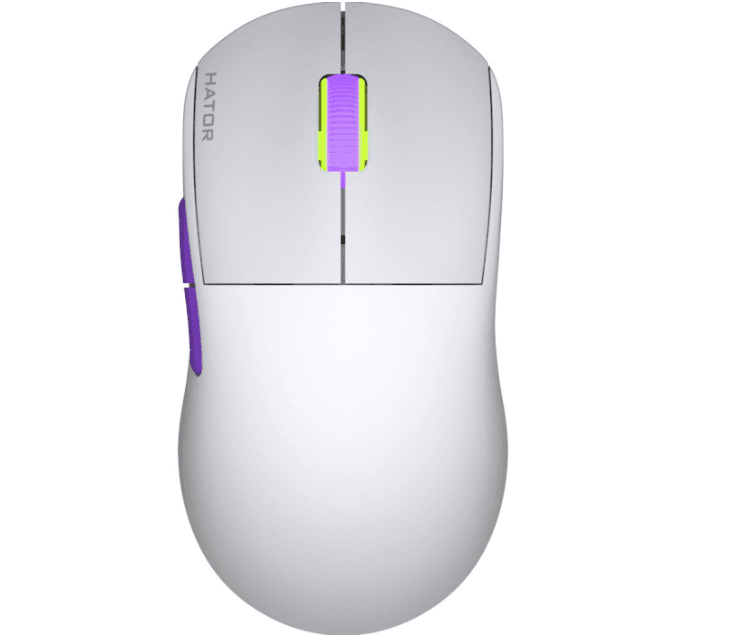 Бездротова ігрова мишка HATOR Quasar 2 ULTRA 4K wireless 3200dpi USB White-Lilac (HTM571WL)