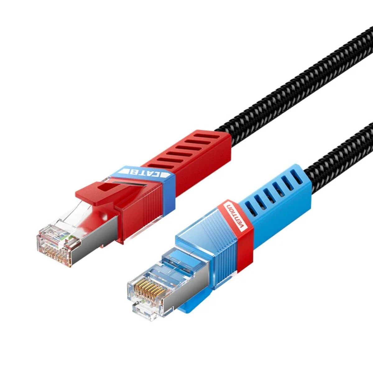 Патч-корд Vention RJ-45 Cat8 SFTP Gaming Ethernet Patch Cable 1m Black (IKJBF)