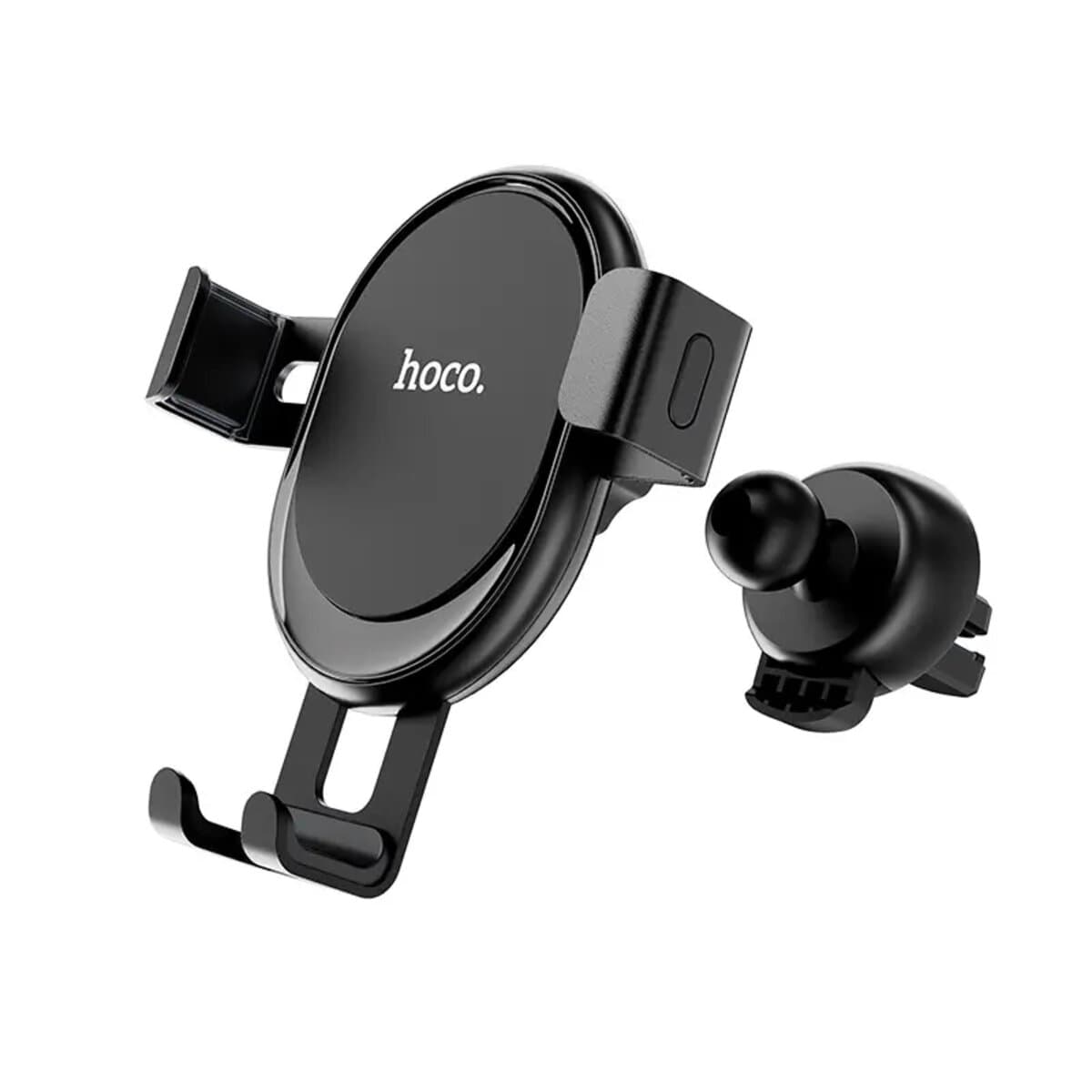 Автомобильный держатель автодержатель HOCO CA56 Plus Armor metal gravity car holder Black-Silver