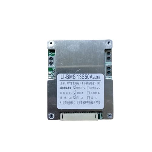 BMS контроллер с балансиром 13S 50А плата заряда защиты 13х Li-ion 48В (1023996)