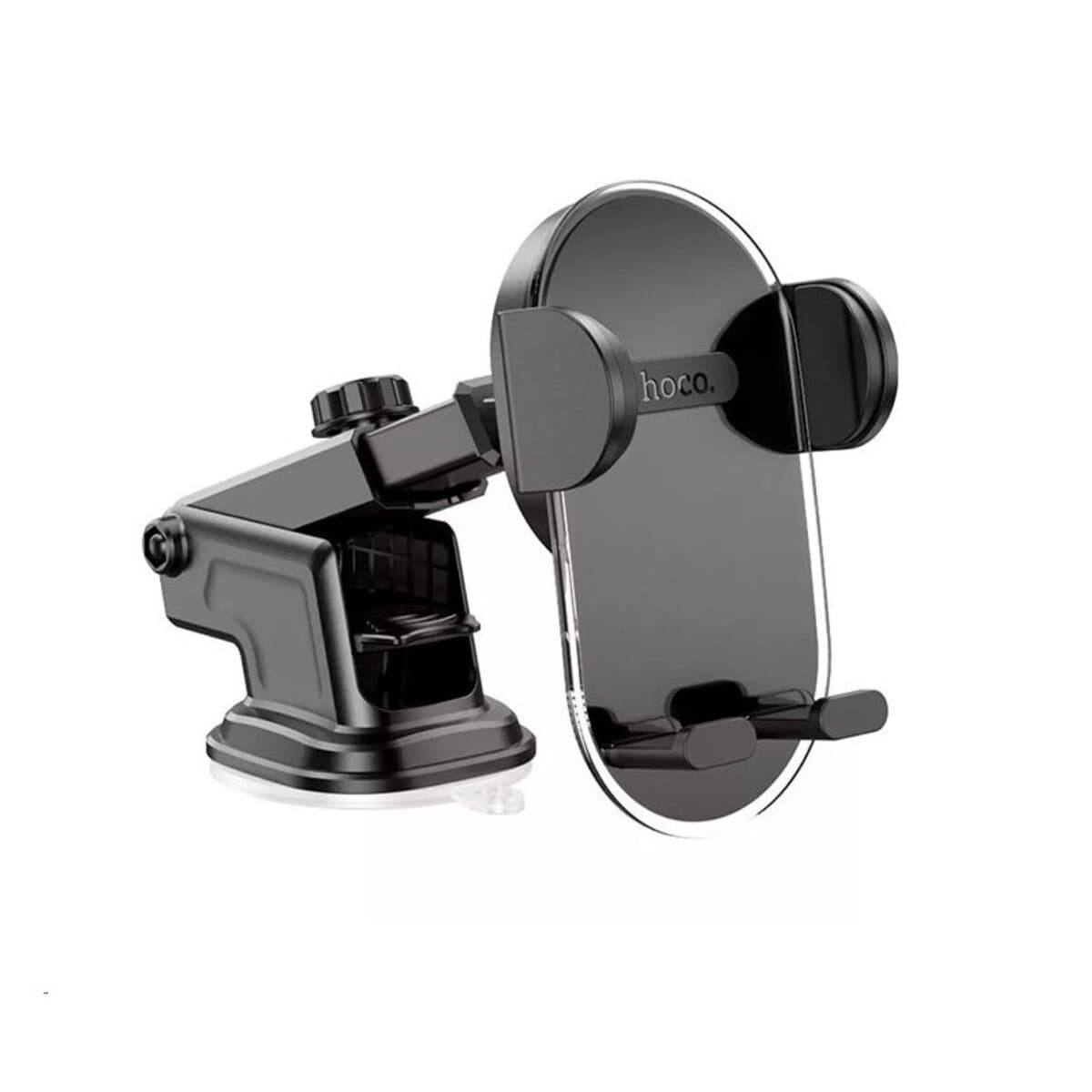 Автомобільний тримач автотримач HOCO H3 Shiny press type car holder center console Space Gray