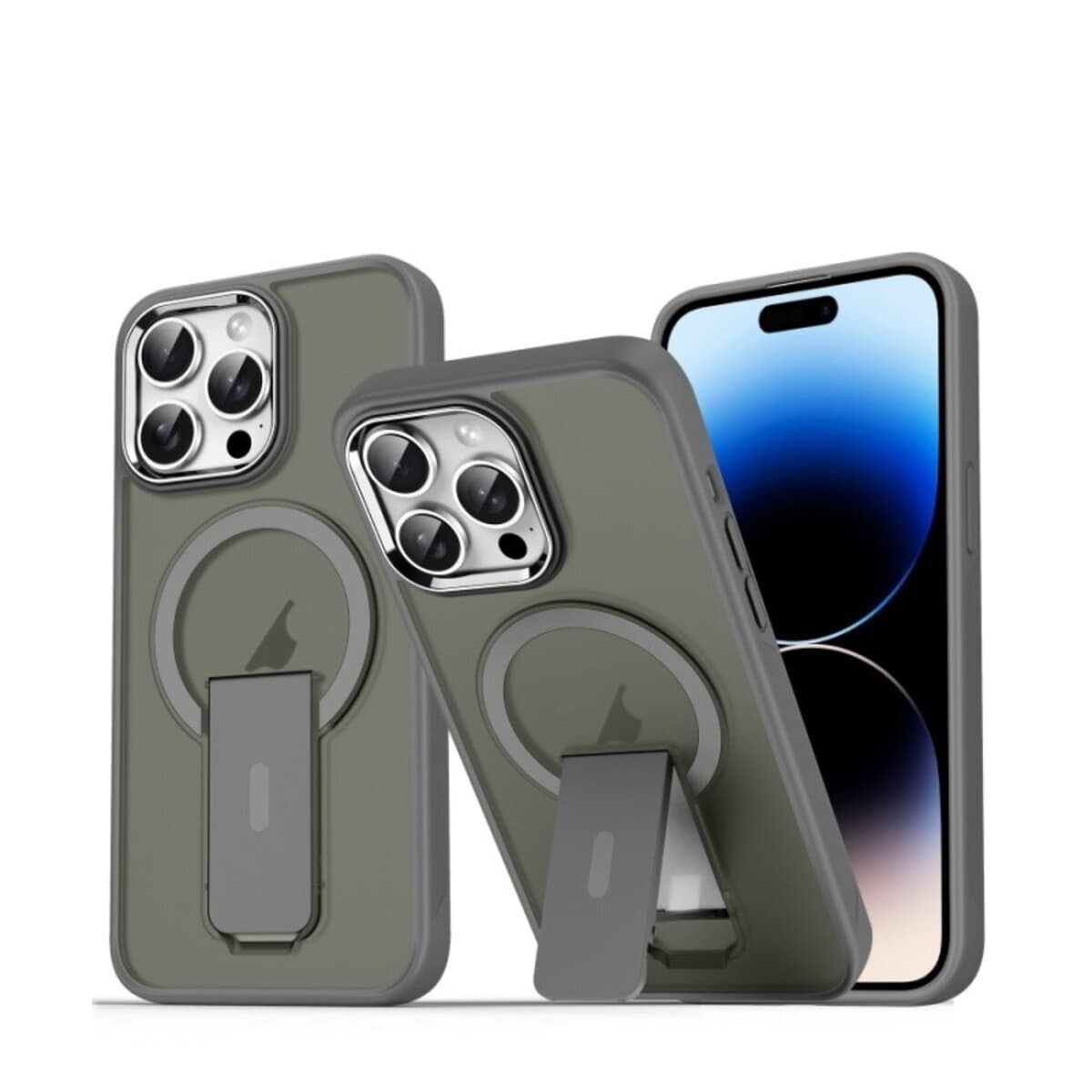 Защитный чехол-накладка Cosmic Magnetic Stand для Apple iPhone 14 Pro Max Grey (MagStand14PMGrey)