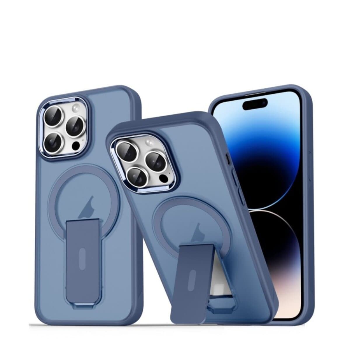 Защитный чехол-накладка Cosmic Magnetic Stand для Apple iPhone 14 Pro Blue (MagStand14PBlue)