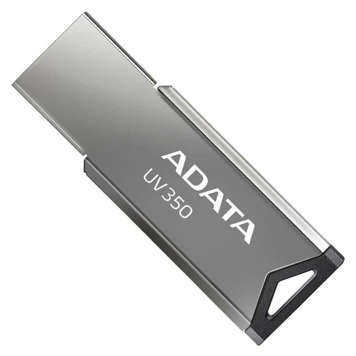 Флеш пам'ять флешка A-DATA UV 350 64Gb USB 3.2 Silver (AUV350-64G-RBK)