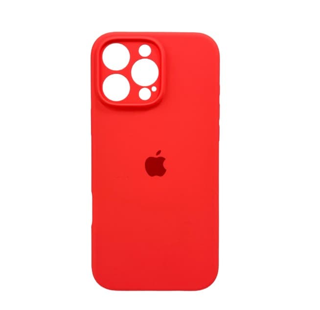 Защитный чехол-накладка Silicone Full Case AA Camera Protect для Apple iPhone 16 Pro Max Peach (FullAAi16PM-18)