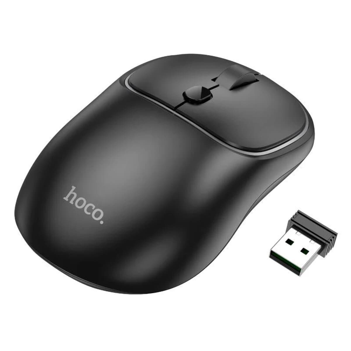 Беспроводная мышка Hoco GM25 Royal dual-mode business wireless mouse 1600dpi Dark Night Black