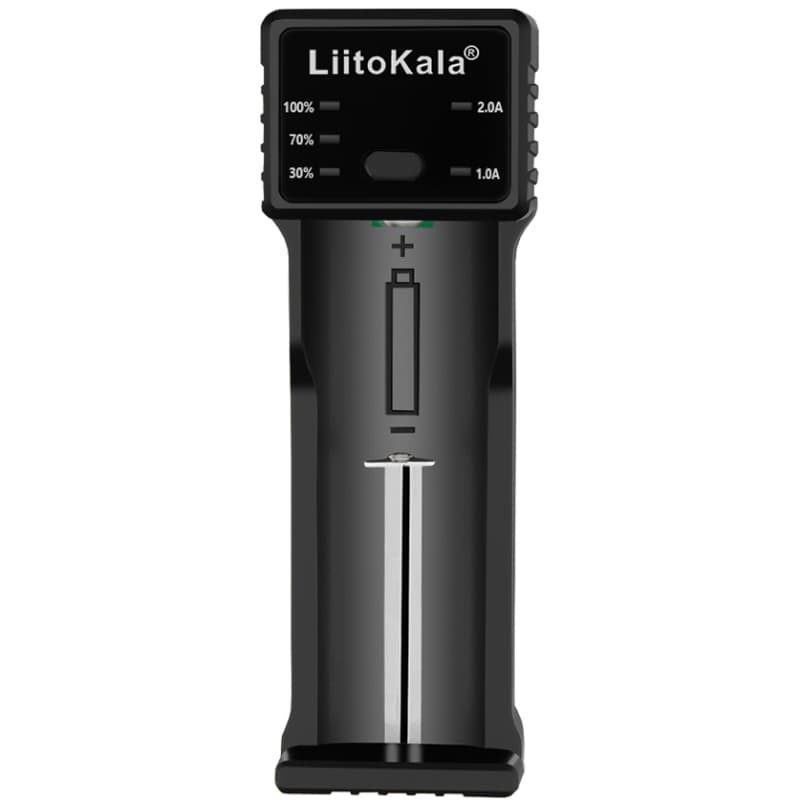 Зарядний пристрій для акумуляторів LiitoKala Lii-100C 1xLion/NiMH/NiCd Power Bank function Black (Lii-100C)