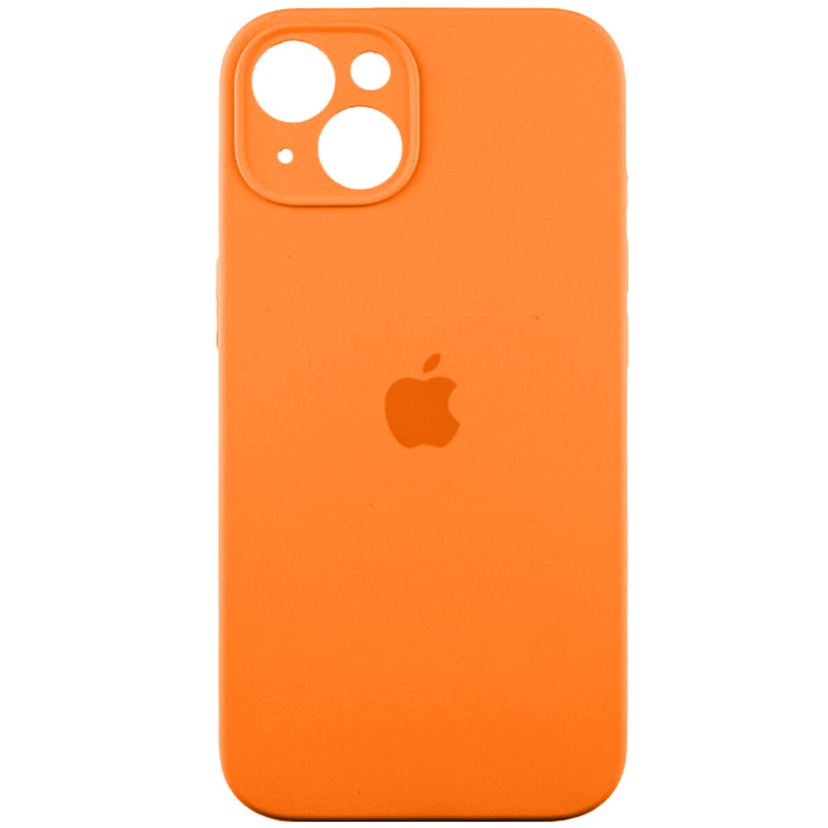Защитный чехол-накладка Silicone Full Case AA Camera Protect for Apple iPhone 13 Orange (FullAAi13-52)