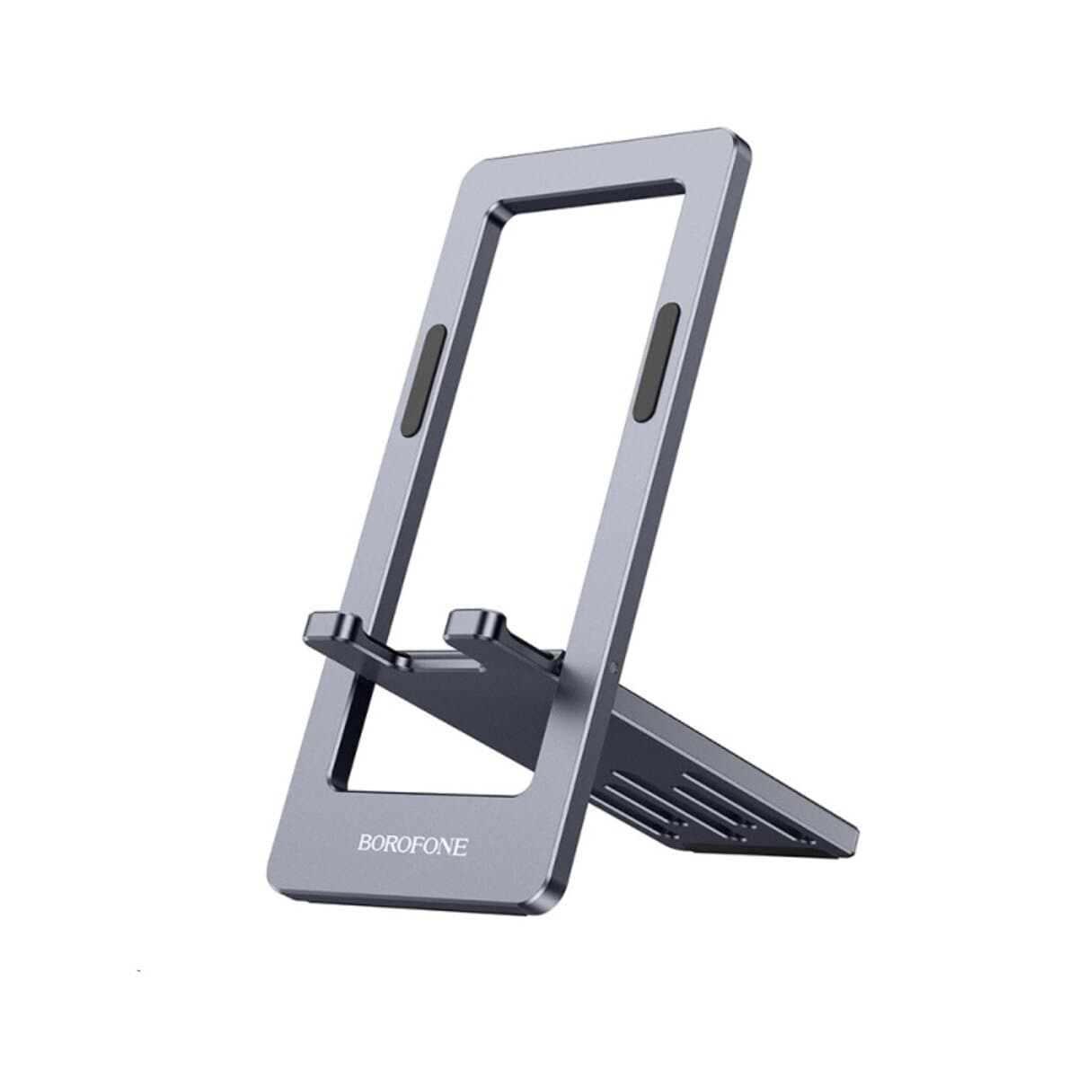 Настільний тримач підставка для телефону BOROFONE BH112 Kerry metal folding desktop stand Metal Gray