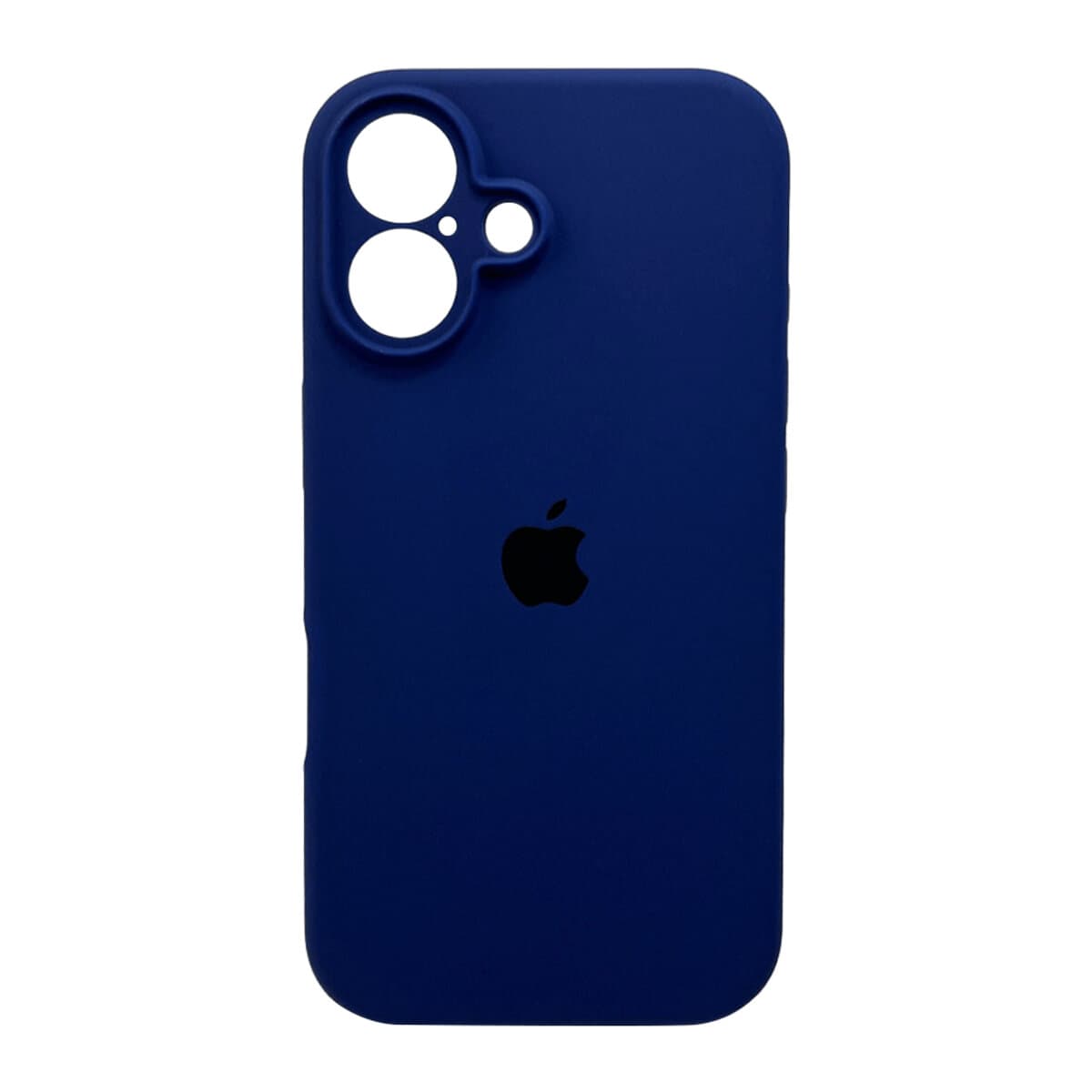 Защитный чехол-накладка Silicone Full Case AA Camera Protect для Apple iPhone 16 Navy Blue (FullAAi16-39)