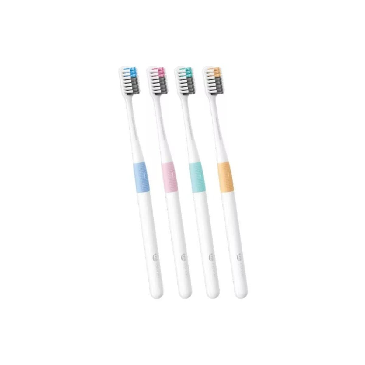 Набор зубных щеток DOCTOR B Colors 4шт мягкие White (NUN4006RT)