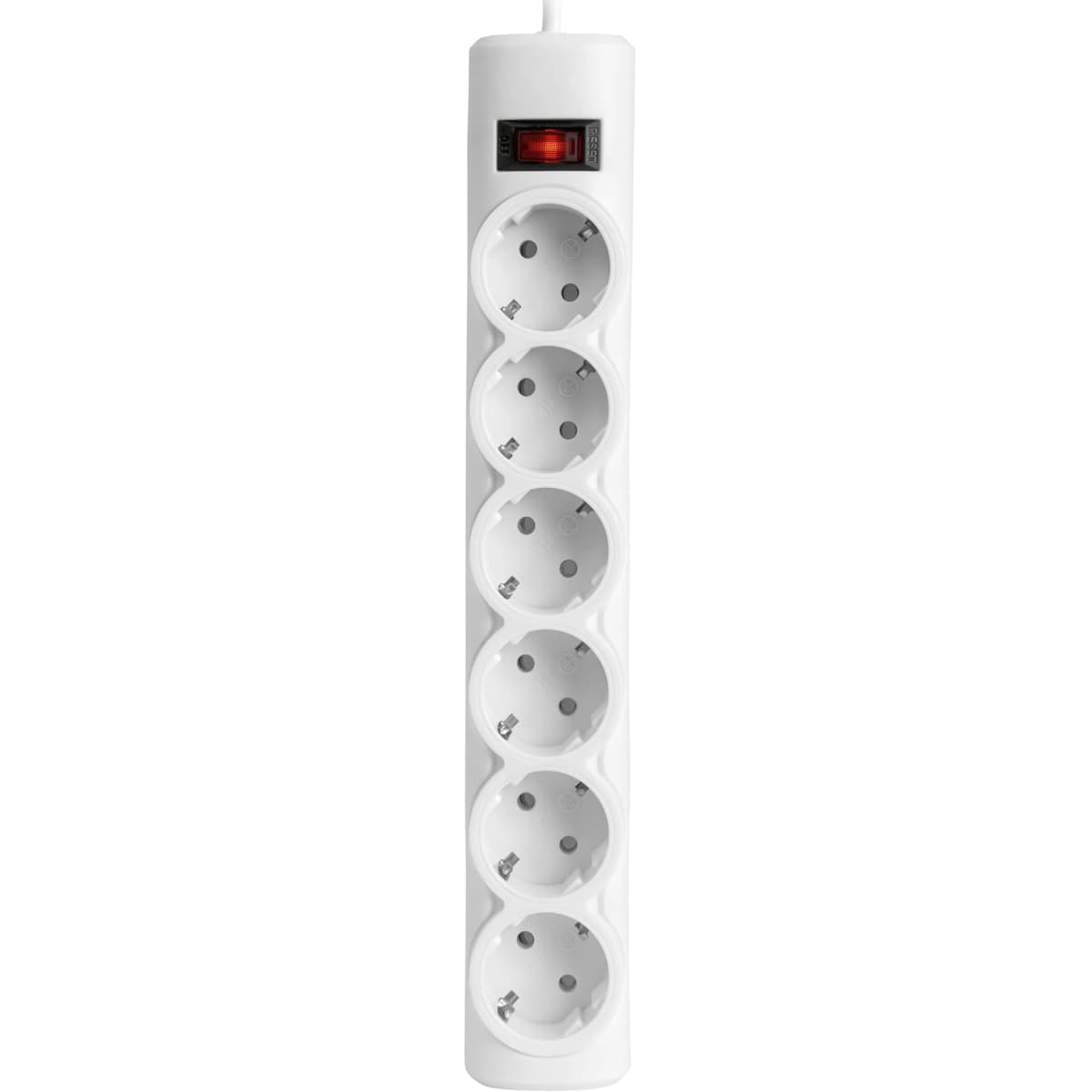 Мережевий фільтр подовжувач Defender DFS 151 1.8м 6 розеток White (994890)