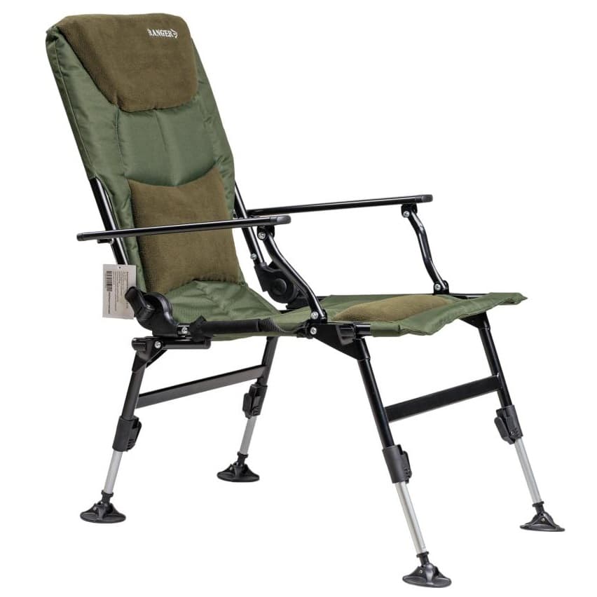 Коропове розкладне туристичне крісло Ranger Ranger Comfort Fleece SL-111 RA2250 до 130кг Dark Green