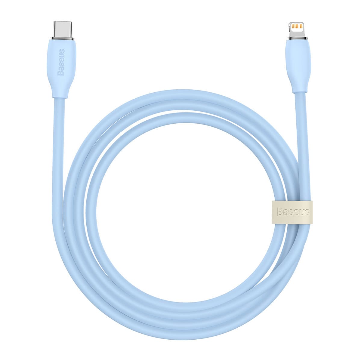 Кабель Baseus CAGD000103 USB2.0 AM - Lightning M 2м 2.4A Jelly Liquid Silica Gel Blue