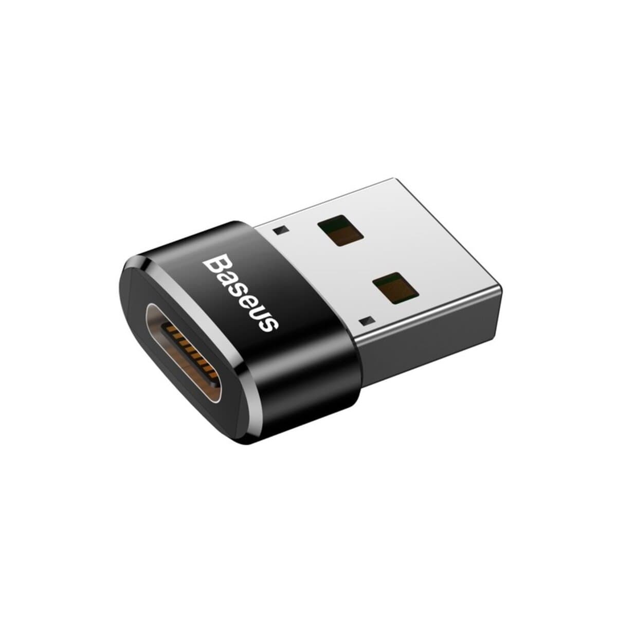 Переходник адаптер Baseus USB Male To Type-C Female Adapter Converter Black (CAAOTG-01)