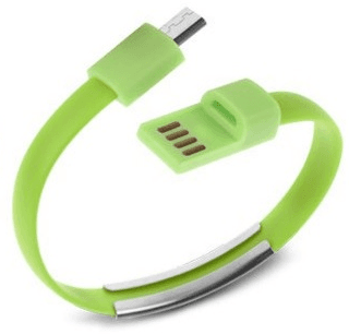 Кабель браслет S0609 USB to Micro-USB RTL Green