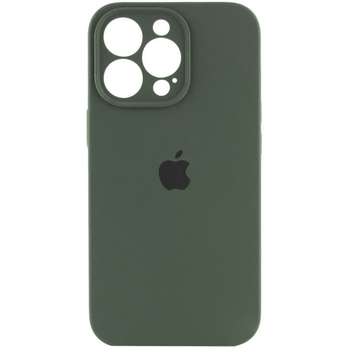 Захисний чохол-накладка Silicone Full Case AA Camera Protect для iPhone 15 Pro Atrovirens (FullAAi15P-40)