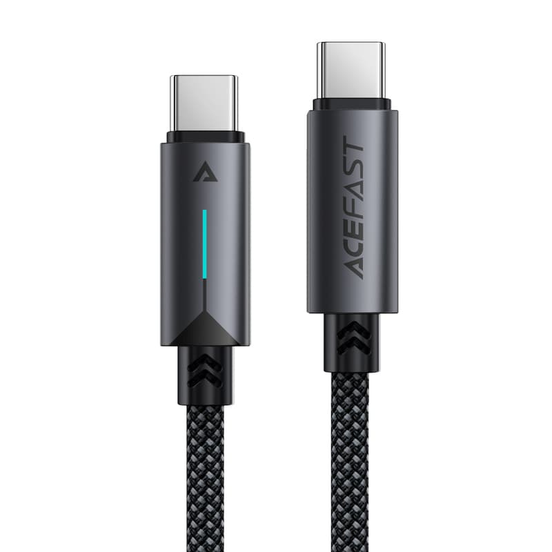 Кабель ACEFAST C19-03 Type-C to Type-C 60W 1.2m Nylon Braid Aluminum Alloy connectors Black