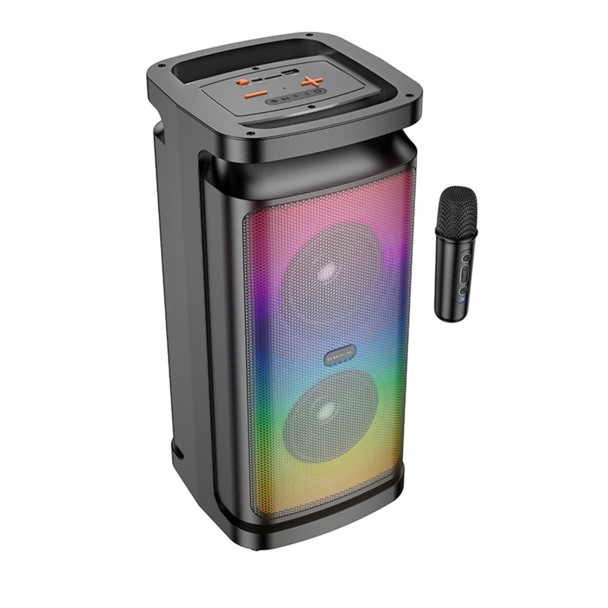 Бездротова портативна колонка з мікрофоном BOROFONE BP25 Vida BT5.4 speaker 3600mAh Black
