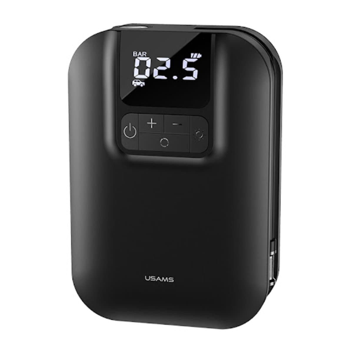 Портативний автомобільний насос Usams US-ZB215 Mini Car Air Pump 5000mAh Black (CQBZB21501)