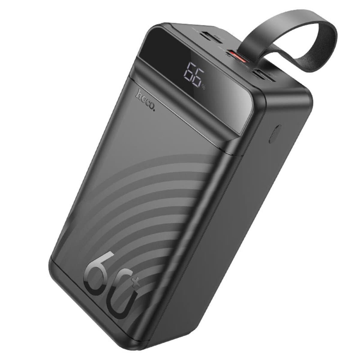 Powerbank павербанк УМБ HOCO J123C Element 22.5W+PD20W fully compatible digital display 60000mAh Black