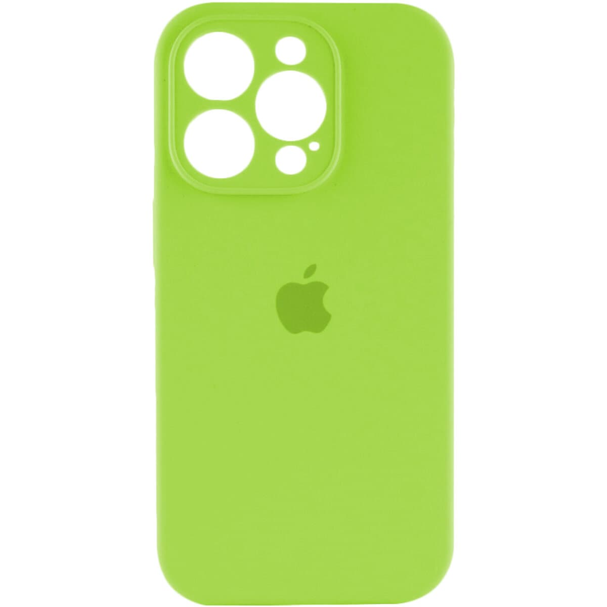 Захисний чохол-накладка Silicone Full Case AA Camera Protect для Apple iPhone 15 Pro Shiny Green (FullAAi15P-24)