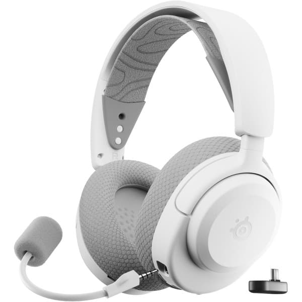 Бездротові ігрові навушники з мікрофоном SteelSeries Arctis Nova 3P Wireless 2.4ГГц Bluetooth MultiPlatform White (61687)