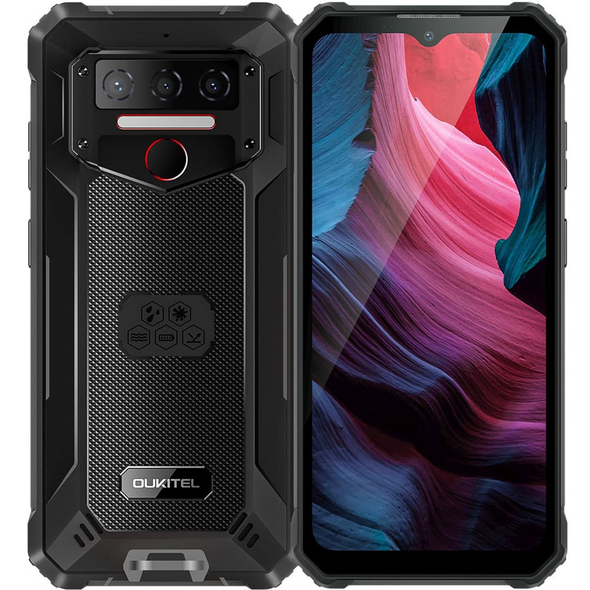 Смартфон Oukitel WP23 Pro 6.52» HD+ 8GB 128GB T606 10600mAh 13+5Мп IP69K NFC Black