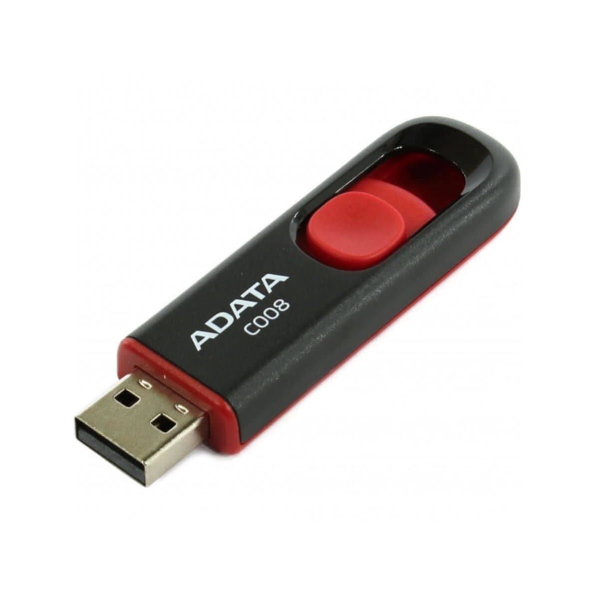 Флеш пам'ять A-DATA C008 64Gb USB 2.0 Black-Red (AC008-64G-RKD)