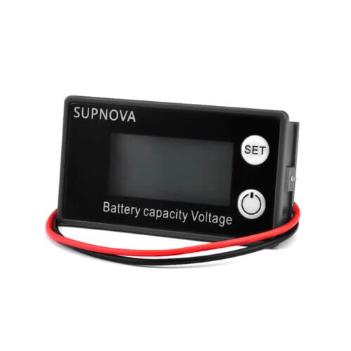 Індикатор заряду акумулятора вольтметр SUPNOVA 8-100В Li-ion LiFePO4 Black (677036)