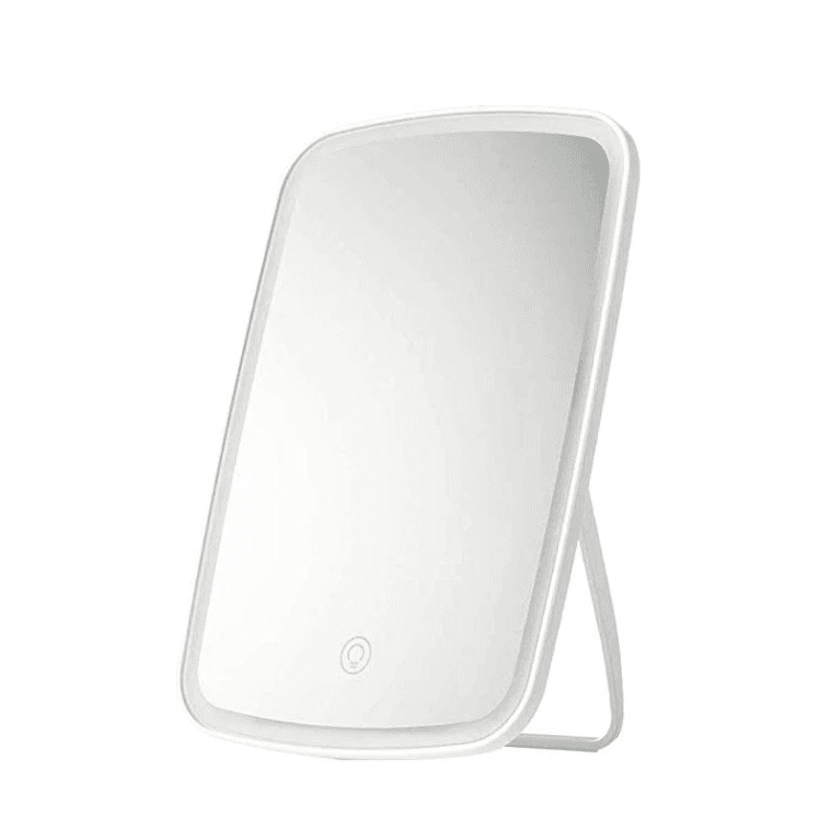 Настільне дзеркало для макіяжу з підсвіткою Jordan Judy LED Makeup Mirror three-color light 2400mAh White (NV505)
