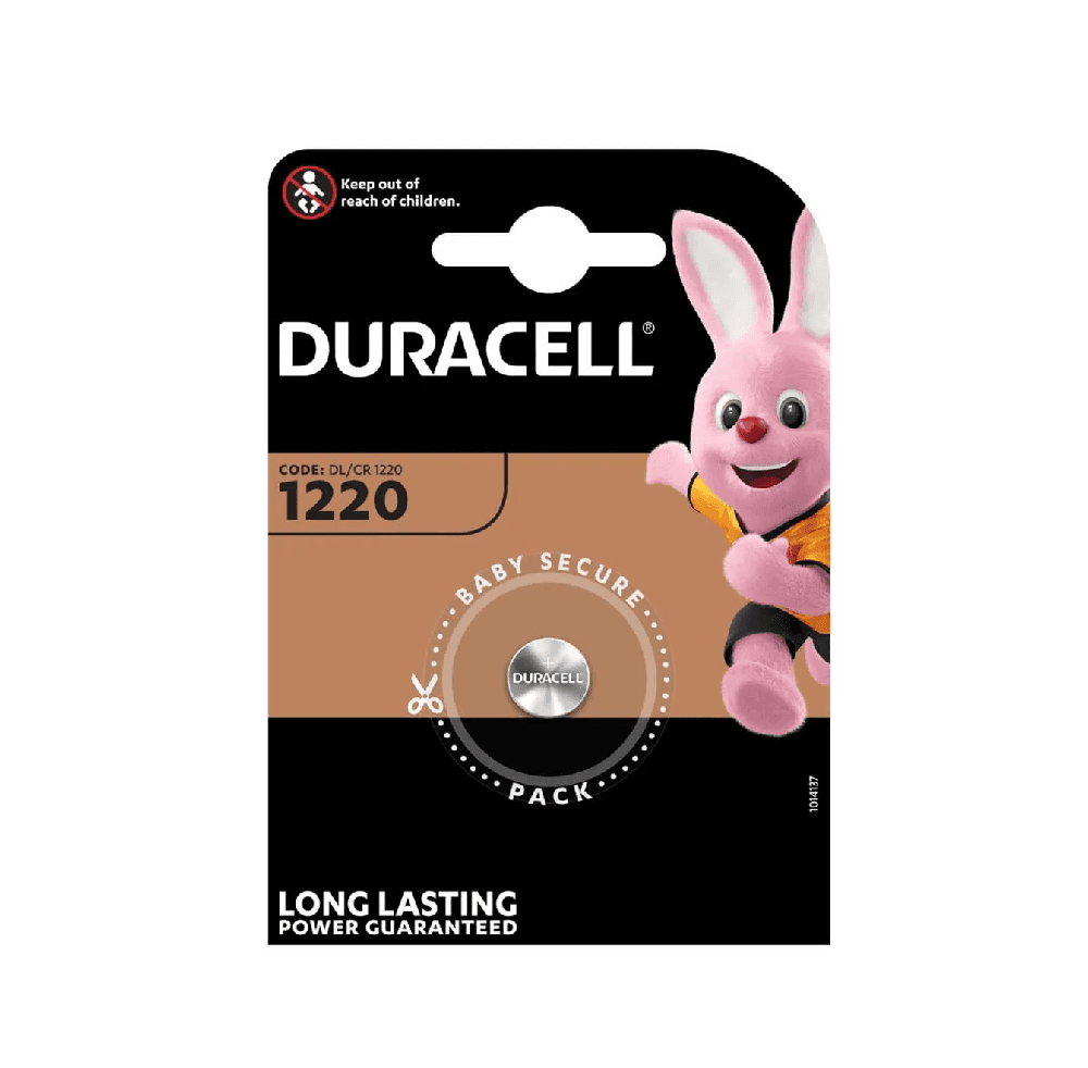 Батарейка таблетка Duracell CR1220 3V 1шт