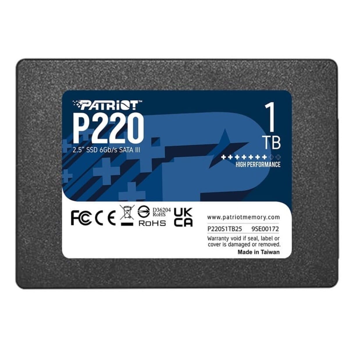 Твердотельный накопитель SSD Patriot P220 1TB 2.5" 7mm SATAIII (P220S1TB25)