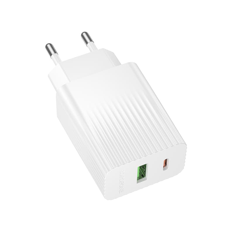 Зарядное устройство BOROFONE BAS76A Source PD30W+QC3.0 charger 3A White