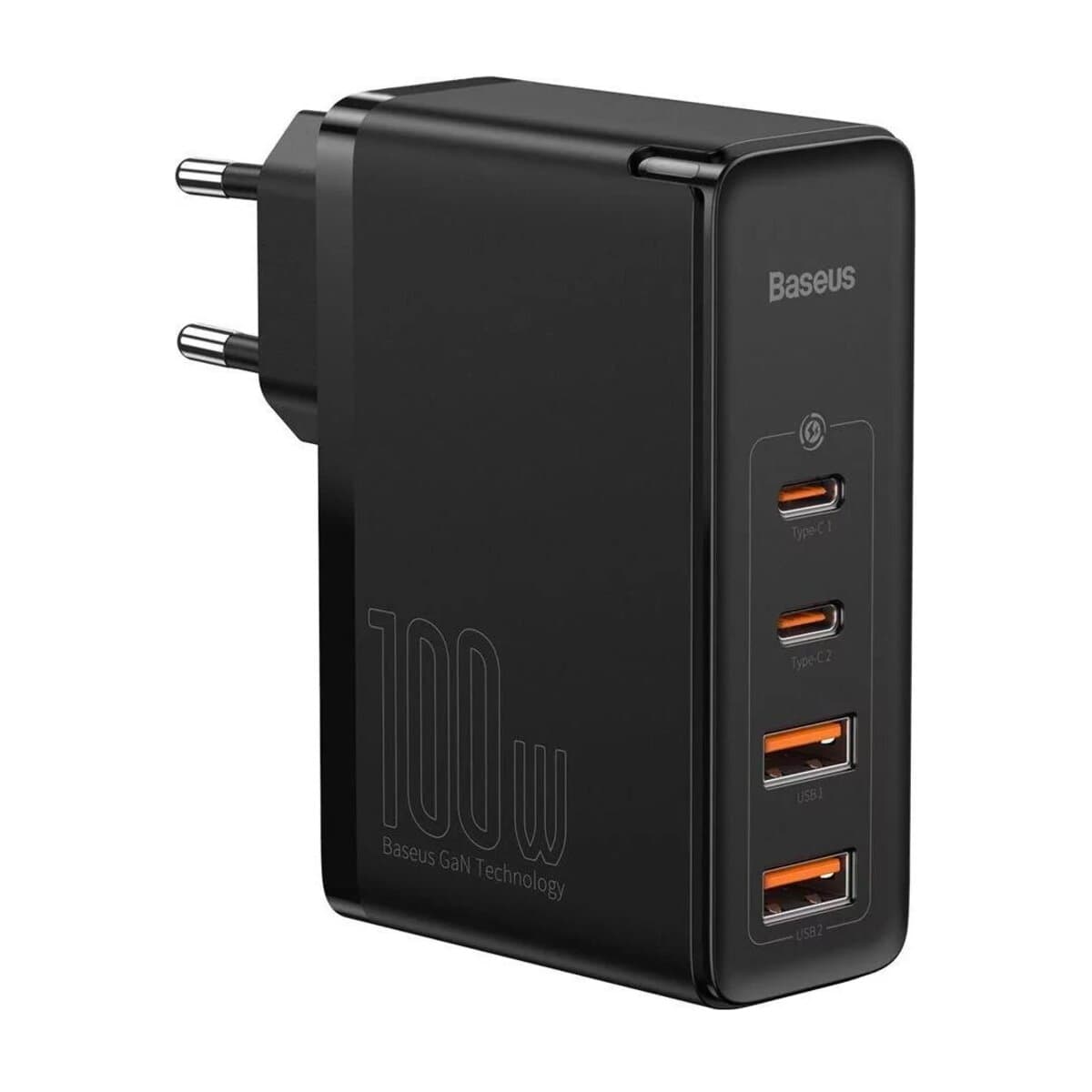 Зарядное устройство Baseus GaN2 Pro Quick Charger 2xType-C 2xUSB 100W EU Black (CCGAN2P-L01)