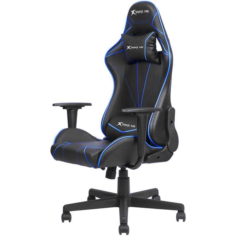Игровое кресло XTRIKE ME Advanced Gaming Chair GC-909 до 120кг Экокожа Black-Blue