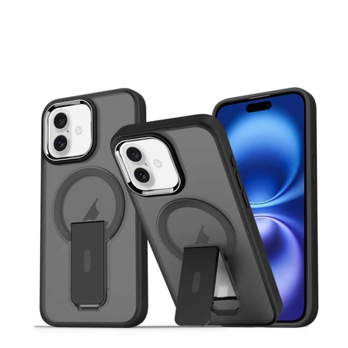 Защитный чехол-накладка Cosmic Magnetic Stand для Apple iPhone 16 Black (MagStand16Black)