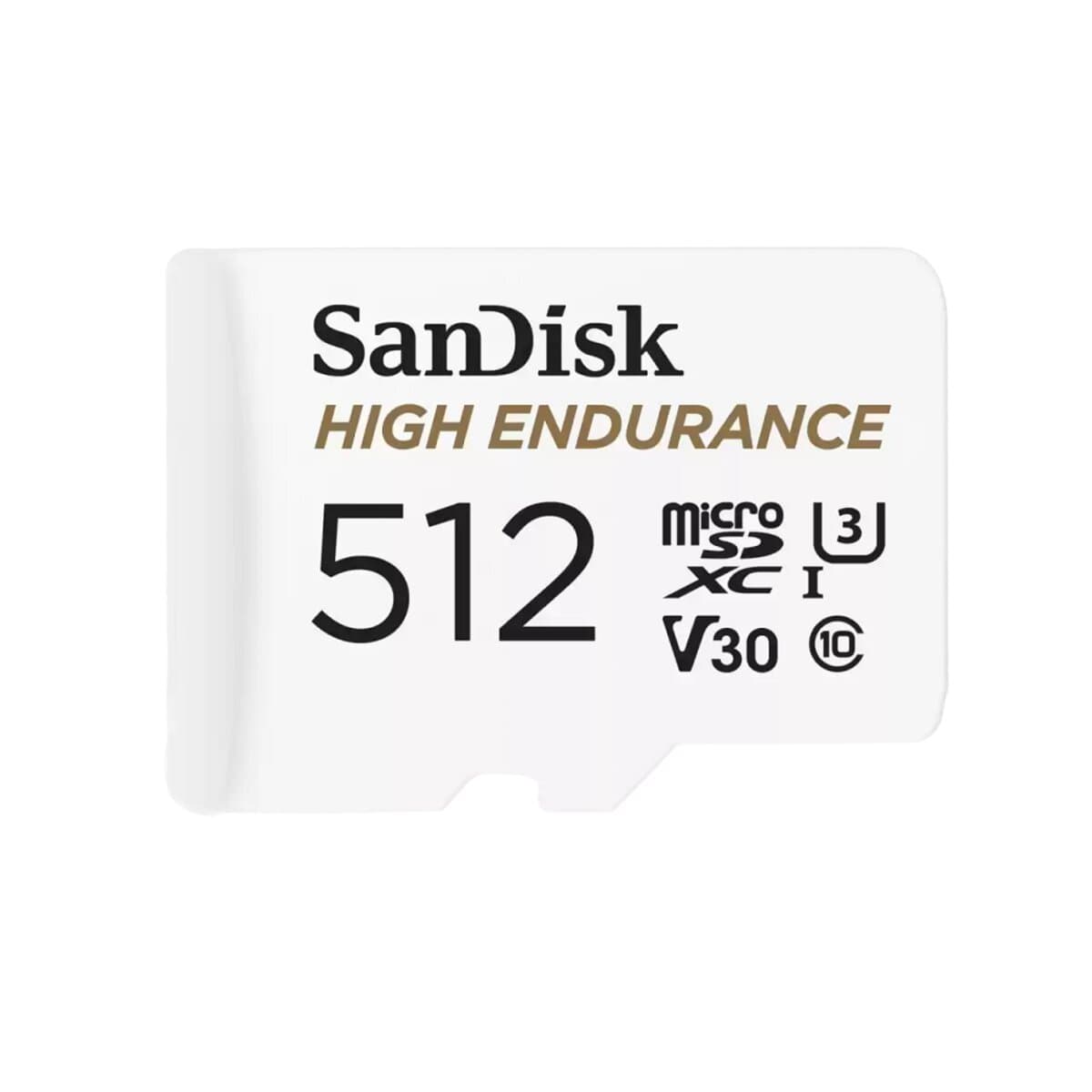 Карта пам'яті SanDisk microSDXC UHS-1 U3 High Endurance 512Gb class 10 V30 100Mb/s adapterSD (SDSQQNR-512G-GN6IA)