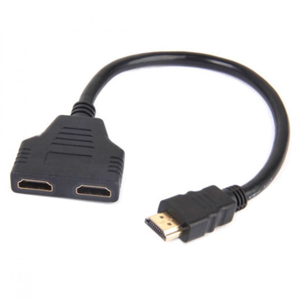 Спліттер розгалужувач HDMI to 2xHDMI 30см Black (287796)