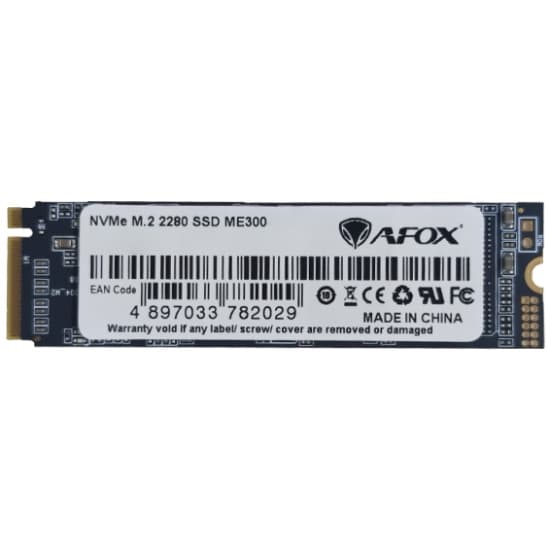 Твердотельный накопитель AFox ME300 SSD 512GB M.2 2280 PCIe NVMe Gen 3x4 3D TLC NAND (ME300-512GN)