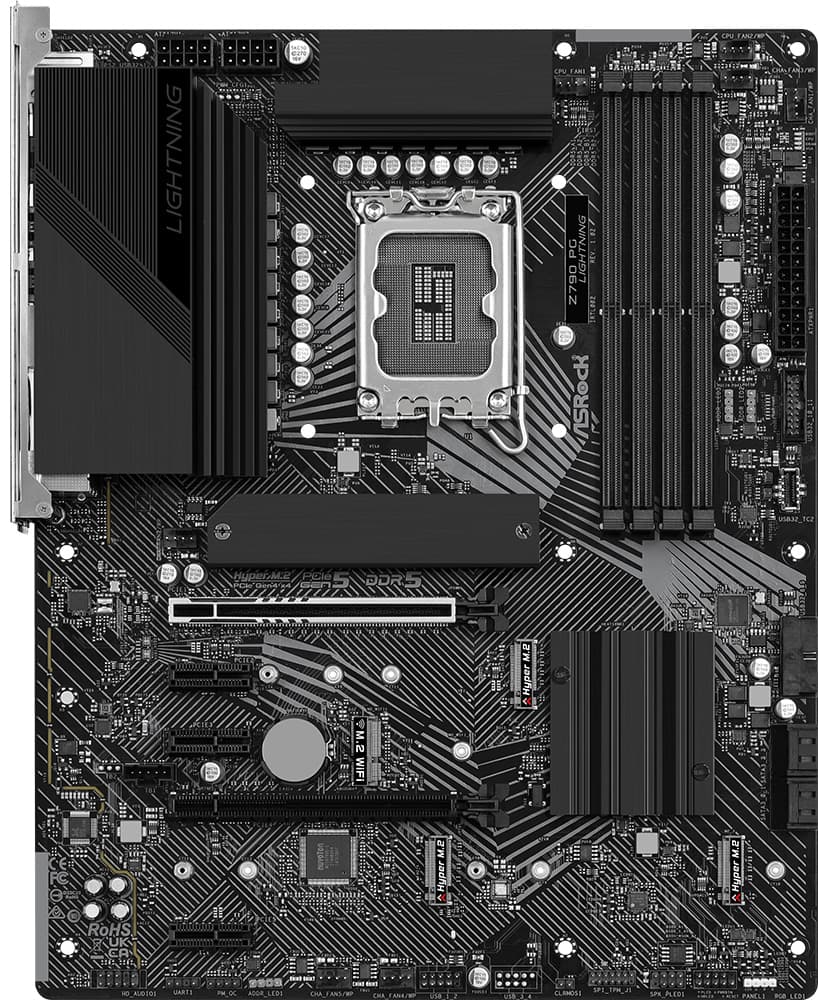Материнська плата AsRock Z790 PG LIGHTNING 1700/Z790 4*DDR5 2*PCIex16 HDMI/eDP 4xSATA 4xM.2 2.5Glan 7.1ch ATX
