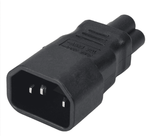 Перехідник живлення для ноутбука WA-0004 IEC320 C14 to C5 Black
