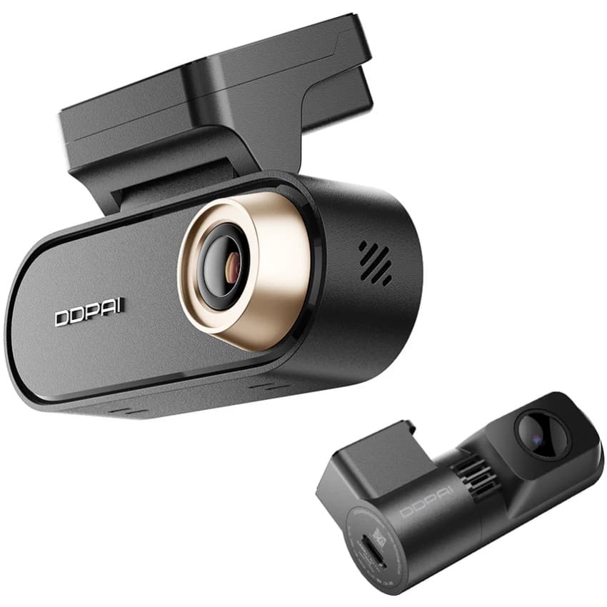 Автомобільний відеореєстратор DDPAI Dashcam N5 Pro + камера заднього виду 3840x2160 Black