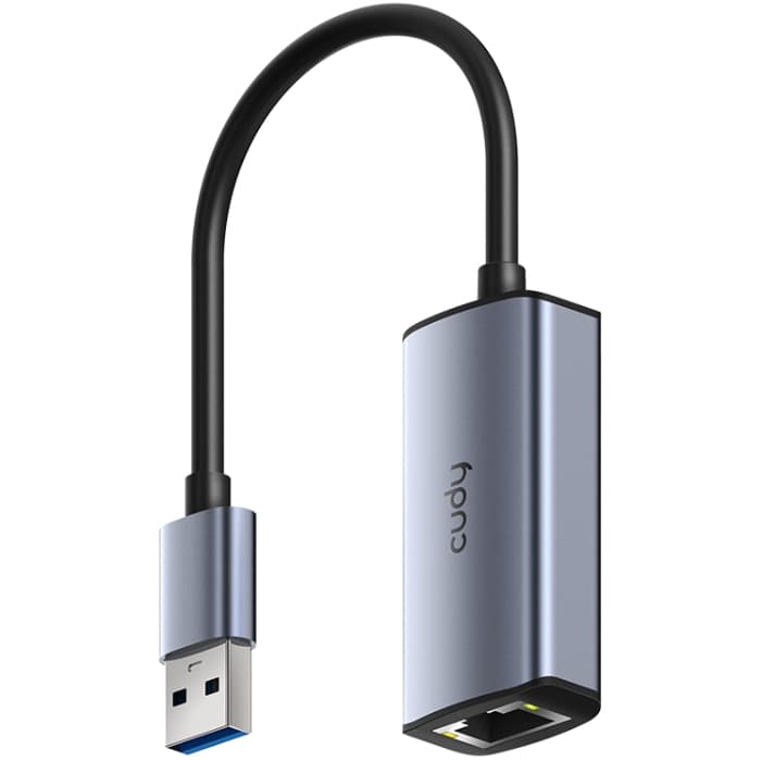 Перехідник Cudy USB 3.0 Type-A to Ethernet RJ45 2500 Mb Grey (UE25A)
