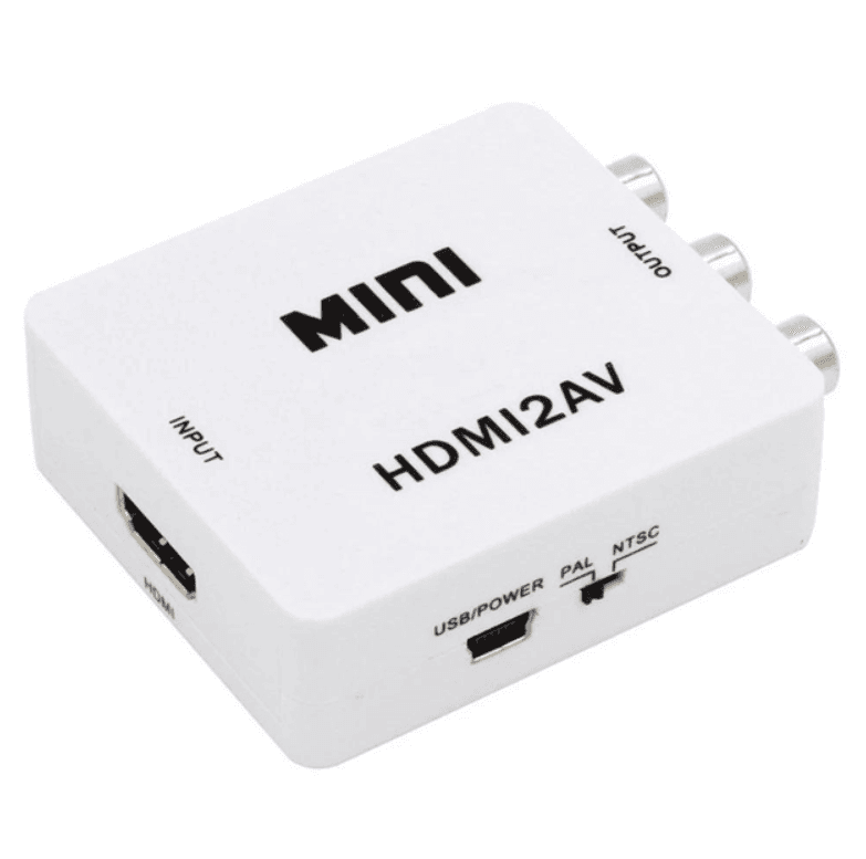 Перехідник конвертер HDMI to AV RCA відео аудіо White (283770)