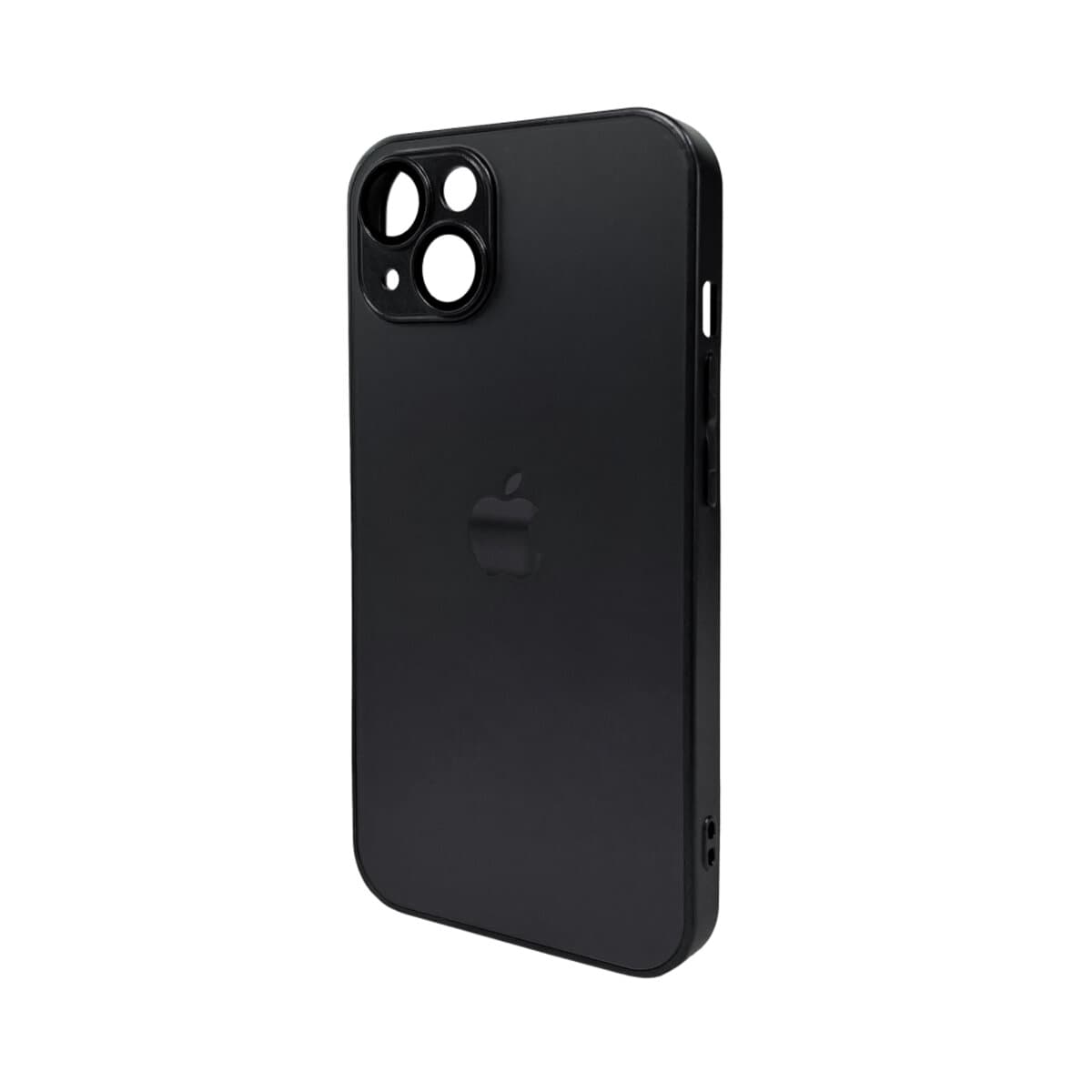 Захисний чохол-накладка AG Glass Matt Frame Color Logo для Apple iPhone 13 Graphite Black (AGMattFrameiP13Black)