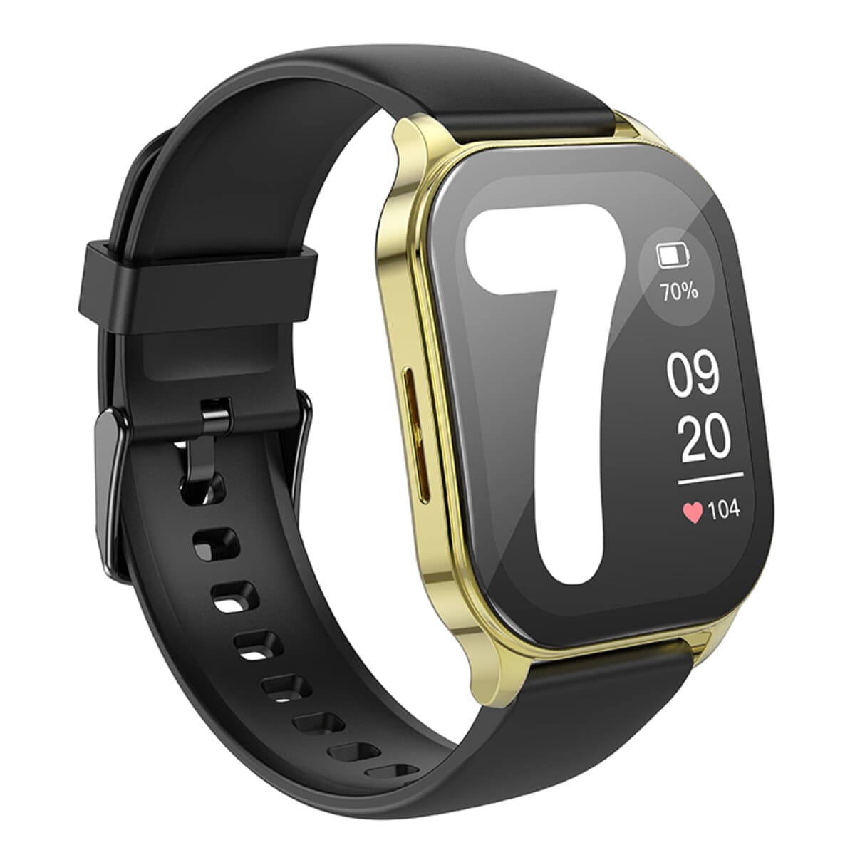 Смарт-часы HOCO Y19 AMOLED Smart sports watch call version IP68 300mAh 1.96'' Bright Gold