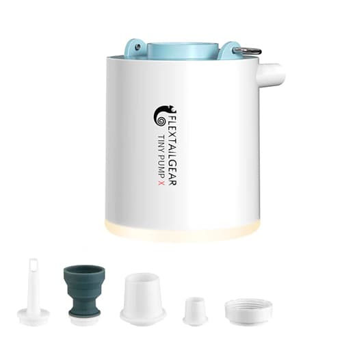 Портативний електронасос FLEXTAILGEAR Tiny Pump X 180л/хв 1300mAh з ліхтариком 3в1 White (534937)