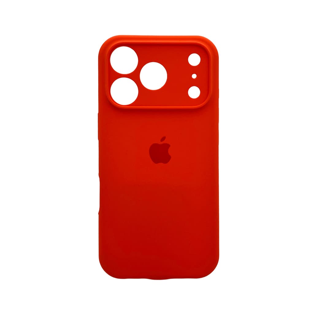 Защитный чехол-накладка Silicone Full Case AA Camera Protect для Apple iPhone 17 Pro Apricot (FullAAi17P-2)