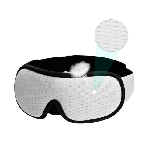 Маска для сна дышащая 3D Soft наглазная White (535193)